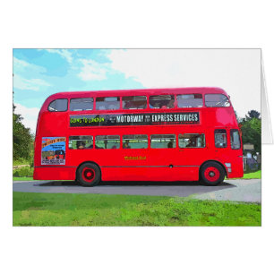 BRITISH RED BUS KAART