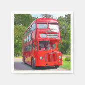 BRITISH RED BUS SERVETTEN (Voorkant)