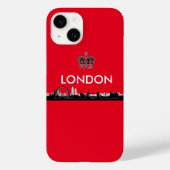 British Red London Hoesje-Mate iPhone Case (Achterkant)