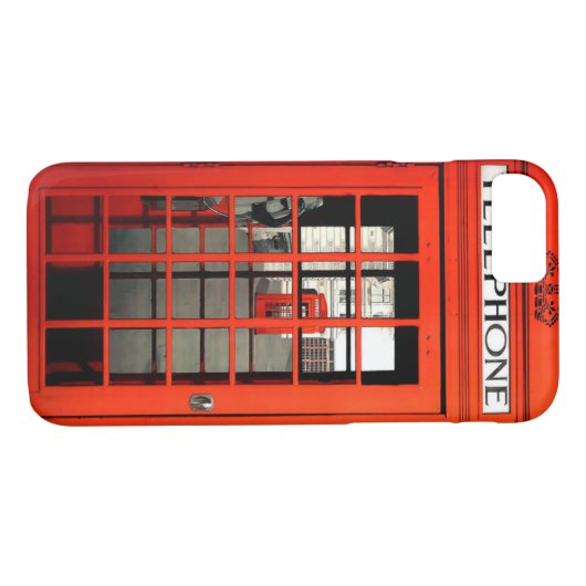 British Red Phone Booth Case-Mate iPhone Case (Achterkant (Horizontaal))