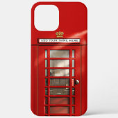 British Red Telephone Booth gepersonaliseerd Case-Mate iPhone Case (Achterkant)