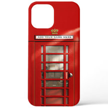 British Red Telephone Booth gepersonaliseerd