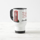 British Red Telephone Box Custom Coffee Mok (Voorkant links)