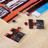 British Red Telephone Box Jigzaag Puzzle Legpuzzel (Zijkant)