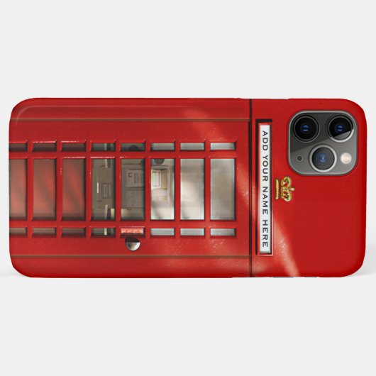 British Red Telephone Box op maat Case-Mate iPhone Case (Achterkant (horizontaal))
