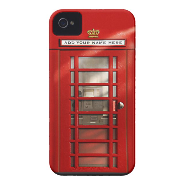 British Red Telephone Box op maat Case-Mate iPhone Case (Achterkant)
