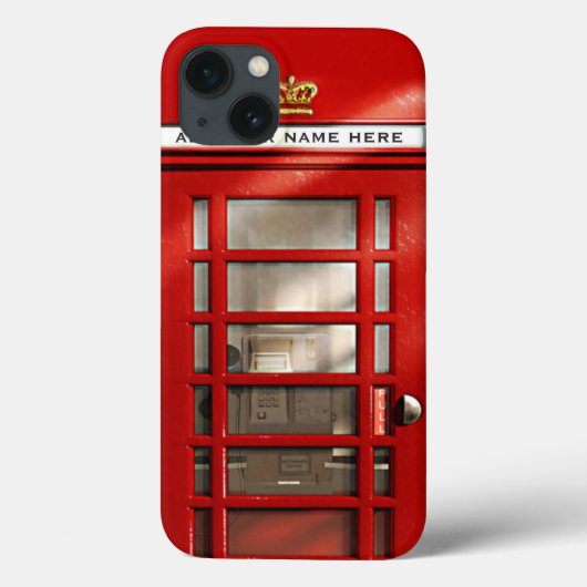 British Red Telephone Box op maat Case-Mate iPhone Case (Achterkant)