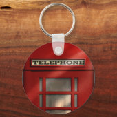 British Red Telephone Box Sleutelhanger (Voorkant)