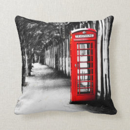 British Red Telephone Box uit Londen Kussen