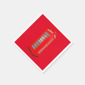 British Red Theme London Phone Booth Paper Napkins Servetten (Hoek)