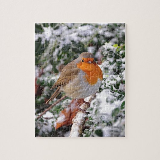 British robin redborst legpuzzel (Verticaal)