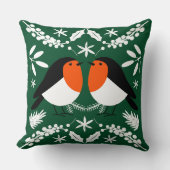 British Robin Redbreast Kussen (Voorkant)
