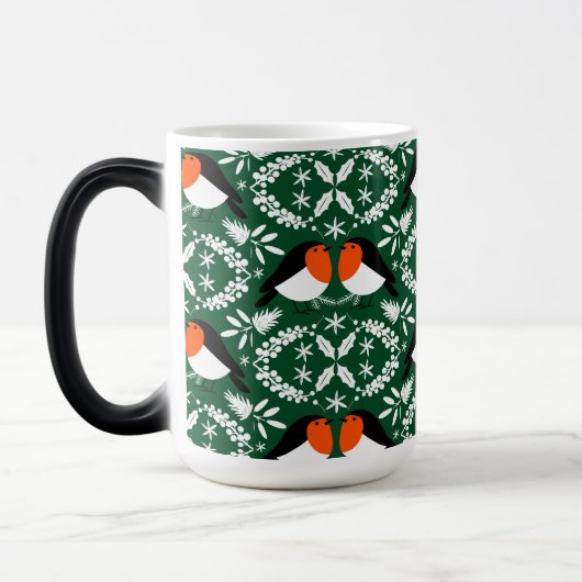 British Robin Redbreast Magische Mok (Links)
