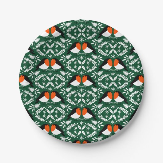 British Robin Redbreast Papieren Bordje (Voorkant)