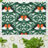 British Robin Redbreast Theedoek (Gevouwen)