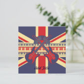 British Rock - Card Invitation Kaart (Staand voorkant)