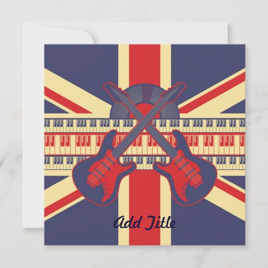 British Rock - Card Invitation Kaart (Voorkant)