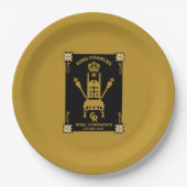 British Royal Coronation King Charles III Papieren Bordje (Voorkant)