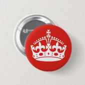 British Royal Crown Ronde Button 5,7 Cm (Voorkant /achterkant)