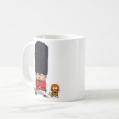 British Royal Guard en Dog Funny Mug Koffiemok (Voorkant links)