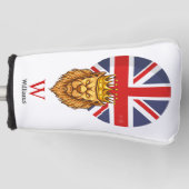 BRITISH Royal Lion Crown Golf Head Hoesje Golfheadcover (Voorkant)