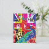 British Royalty Pop Art Briefkaart (Staand voorkant)