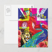 British Royalty Pop Art Briefkaart (Voorkant / Achterkant)