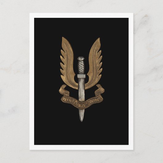 British SAS Briefkaart (Voorkant)