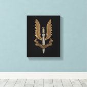 British SAS Canvas Afdruk (Insitu (Houten vloer))