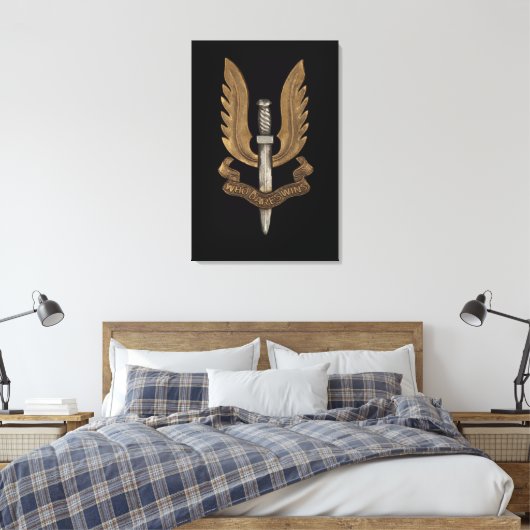 British SAS Canvas Afdruk (Insitu (Slaapkamer))