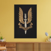 British SAS Canvas Afdruk (Insitu (Woonkamer))