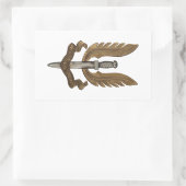 British SAS Rechthoekige Sticker (Tas)