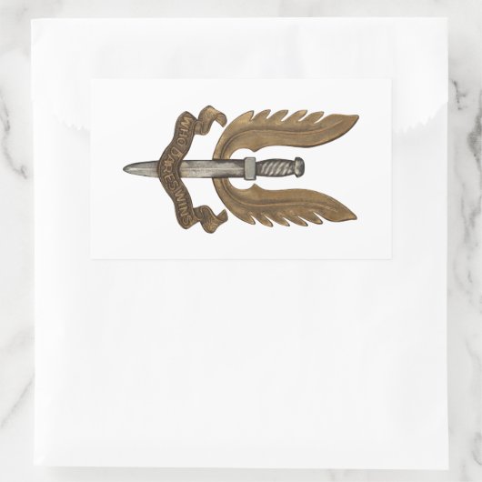 British SAS Rechthoekige Sticker (Tas)