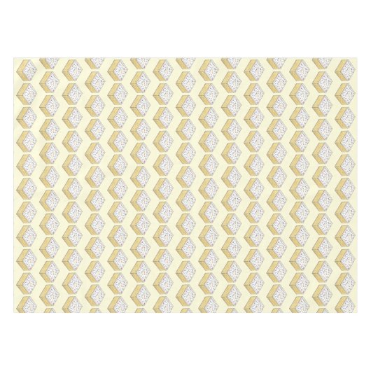 British School Cake Vanilla Slice Rainbow Sprinkle Tafelkleed (Voorkant (Horizontaal))