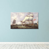 British Schooners Canvas Afdruk (Insitu (Houten vloer))