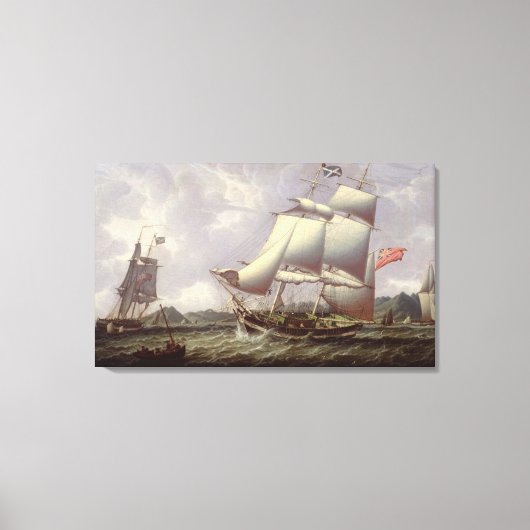 British Schooners Canvas Afdruk (Voorkant)