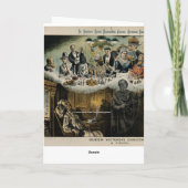 British Scrooge Queen Victoria Kerstmis Feestdagen Kaart (Achterkant)