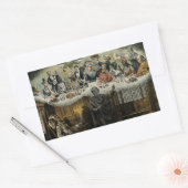 British Scrooge Queen Victoria Kerstmis Rechthoekige Sticker (Envelop)