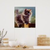 British Semi-longhair Cat Poster (Keuken)