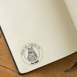 British Short Hair Cat, boek uit de bibliotheek va Rubberstempel