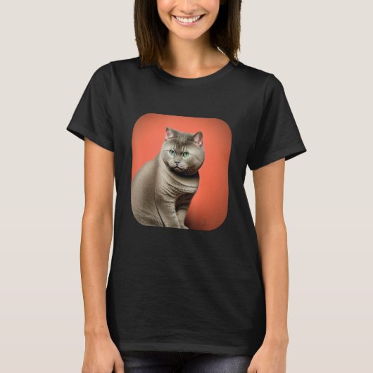 British Shorthair Cat 3 T-shirt (Voorkant)
