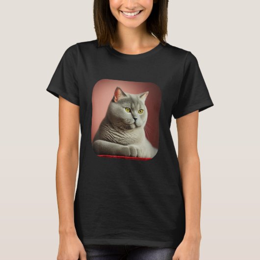 British Shorthair Cat 5 T-shirt (Voorkant)
