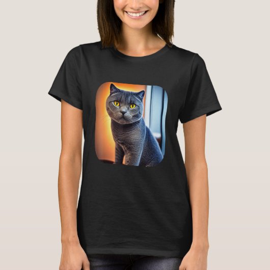 British Shorthair Cat 6 T-shirt (Voorkant)