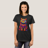 British Shorthair Cat Design T-shirt (Voorkant volledig)