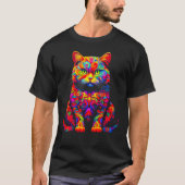 British Shorthair Cat Design T-shirt (Voorkant)