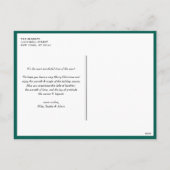 British Shorthair Cat Green kerst foto Feestdagenkaart (Achterkant)