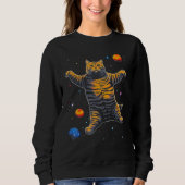 British Shorthair Cat in Space Trui (Voorkant)
