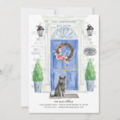 British Shorthair Cat Moving Announement Kaart (Voorkant)