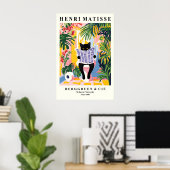 British Shorthair Cat on a Toilet Print - Matisse (Thuiskantoor)
