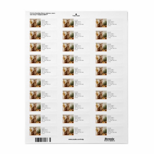 British Shorthair Cat Spint-fect Holiday Season Etiket (Full Sheet)